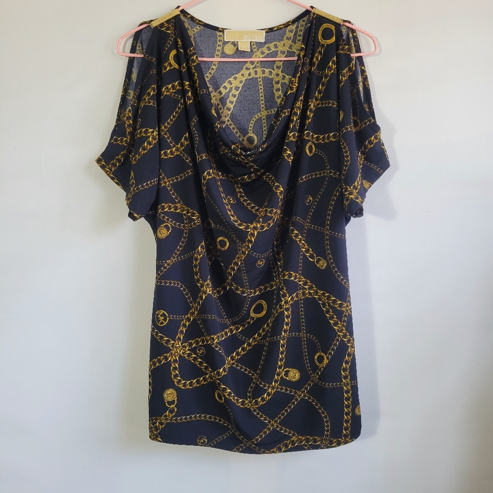 Michael Kors Cold Shoulder Blouse Top